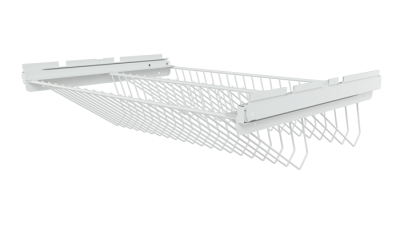 Обувница выдвижная двухуровневая Титан GS 463 белая